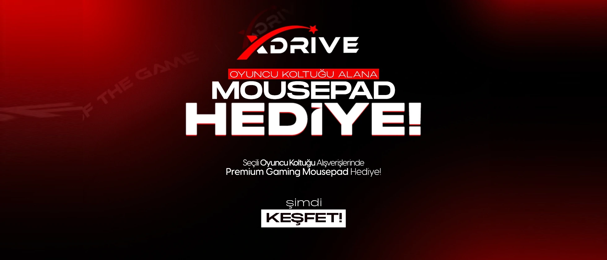  Oyuncu Koltuğu Alana Gaming Mousepad Hediye! 