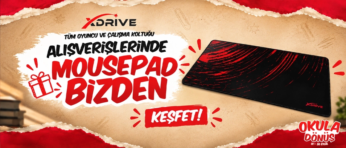  Okula Dönüş Özel Gaming Mousepad Hediye! 
