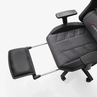 xDrive FIRTINA Feet Extension and Massage Gaming Chair Grey/Black - 9