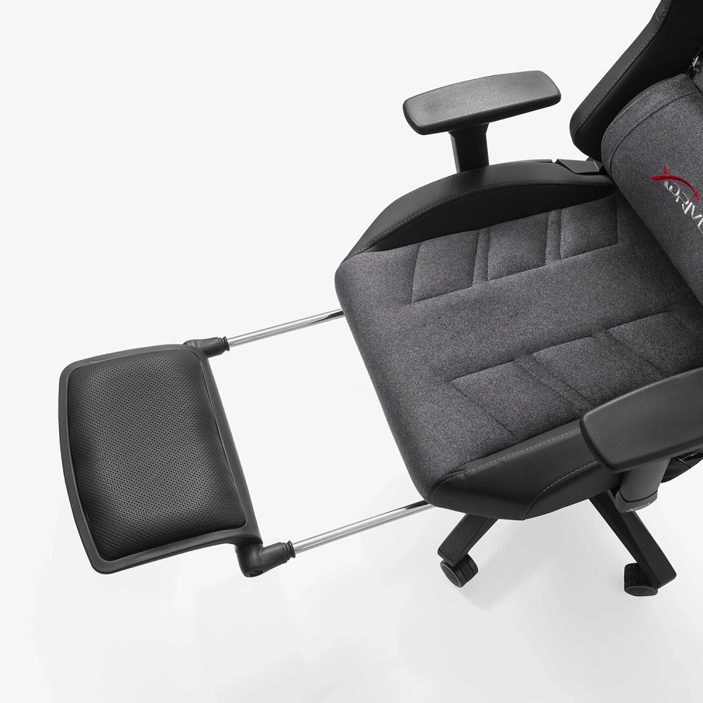 xDrive FIRTINA Feet Extension and Massage Gaming Chair Grey/Black - 9