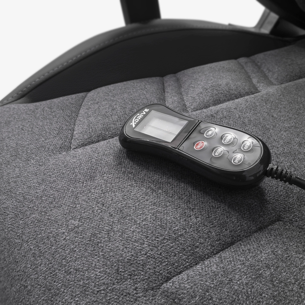 xDrive FIRTINA Feet Extension and Massage Gaming Chair Grey/Black - 8