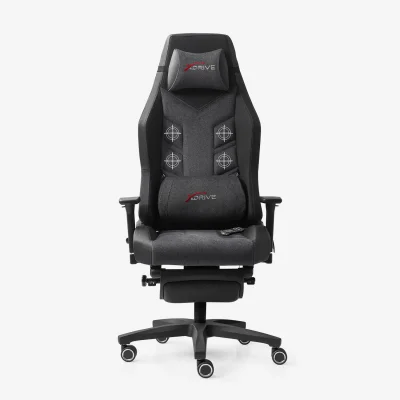 xDrive FIRTINA Feet Extension and Massage Gaming Chair Grey/Black - 2