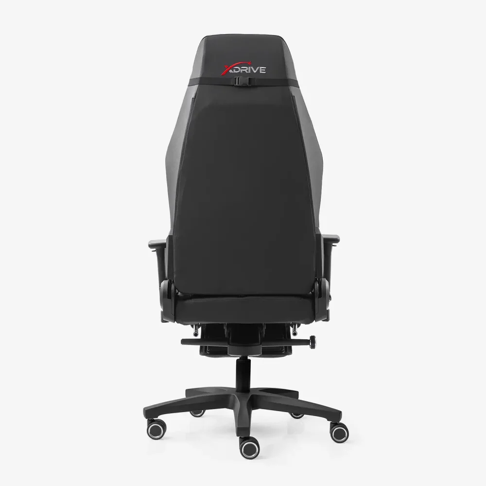 xDrive FIRTINA Feet Extension and Massage Gaming Chair Grey/Black - 6