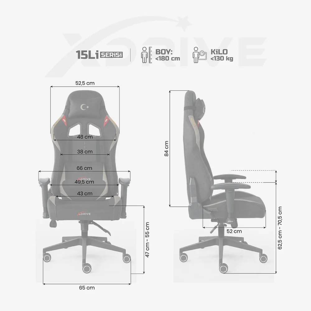 xDrive 15'Li PLUS Oyuncu Koltuğu 18 Mart Özel Seri - 5