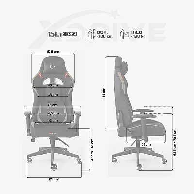 xDrive 15'Li PLUS Oyuncu Koltuğu 18 Mart Özel Seri - 4