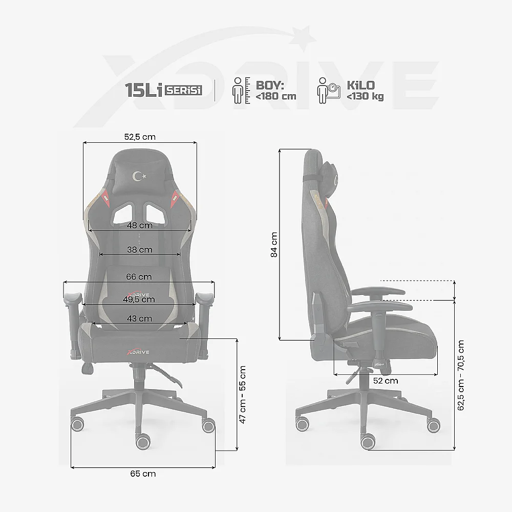 xDrive 15'Li PLUS Oyuncu Koltuğu 18 Mart Özel Seri - 4