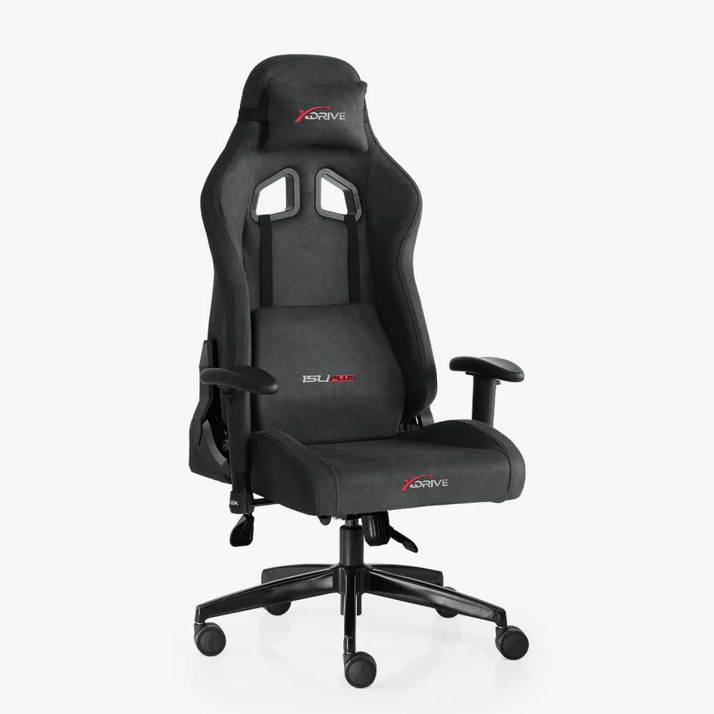 xDrive 15'LI Professional Gaming Chair Fabric Black/Black - 1