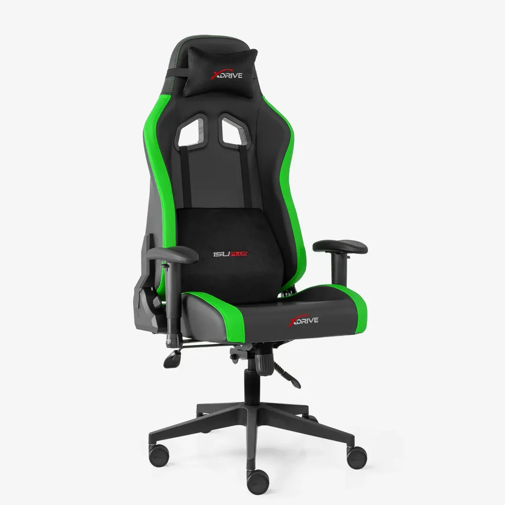 xDrive 15'LI PLUS Professional Gaming Chair Green/Black - 1