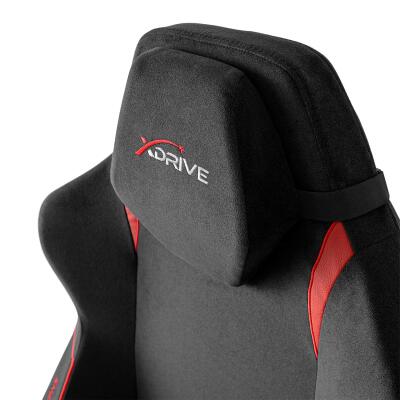 xDrive Anka Fabric Professional Gaming Chair Red/Black - 7