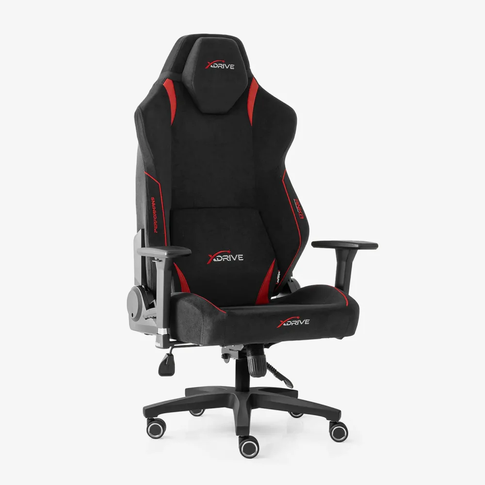 xDrive Anka Fabric Professional Gaming Chair Red/Black - 1