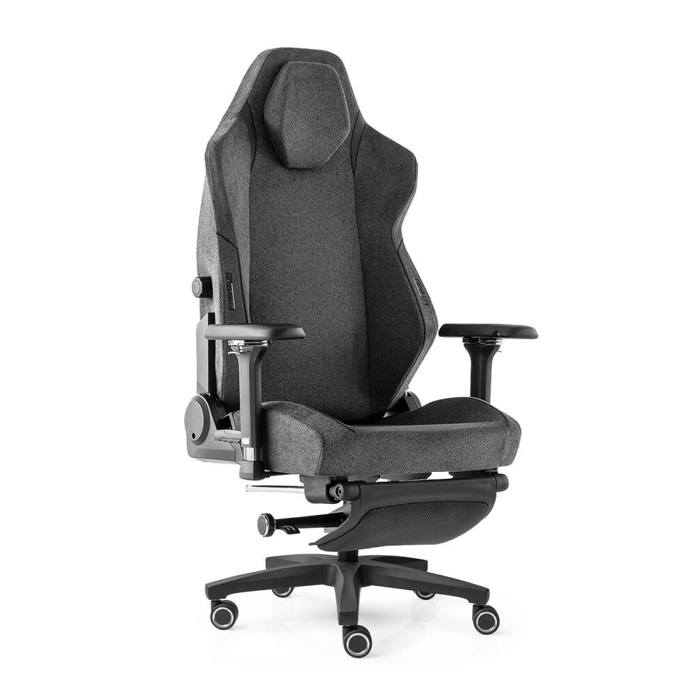 xDrive Business Anka Work Chair Fabric Gray with Foot Extensions - 3