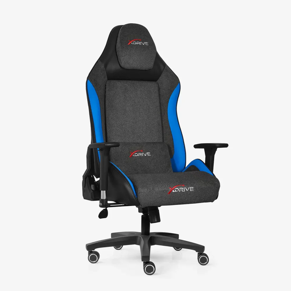 xDrive ATAK Professional Gaming Chair Blue Grey Black - 1