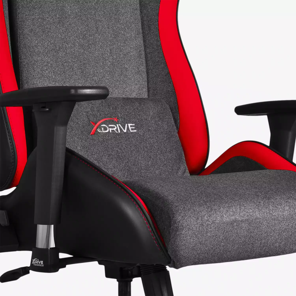 xDrive ATAK Professional Gaming Chair Red Grey Black - 9