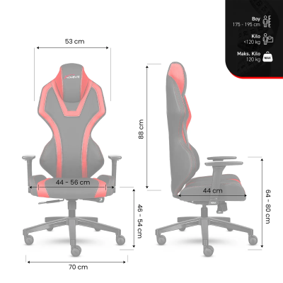 xDrive BORA Professional Gaming Chair Black/Black - 7