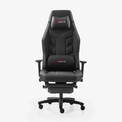 xDrive FIRTINA Foot Extension Proffessional Gaming Chair Black/Black - 2