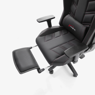 xDrive FIRTINA Foot Extension Proffessional Gaming Chair Black/Black - 8