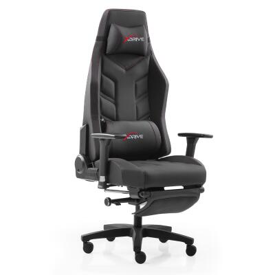 xDrive FIRTINA Feet Extension Proffessional Gaming Chair Black/Black - 2