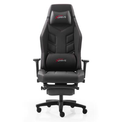 xDrive FIRTINA Feet Extension Proffessional Gaming Chair Black/Black - 3