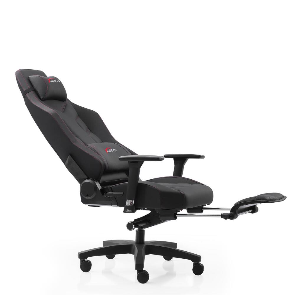 xDrive FIRTINA Feet Extension Proffessional Gaming Chair Black/Black - 7