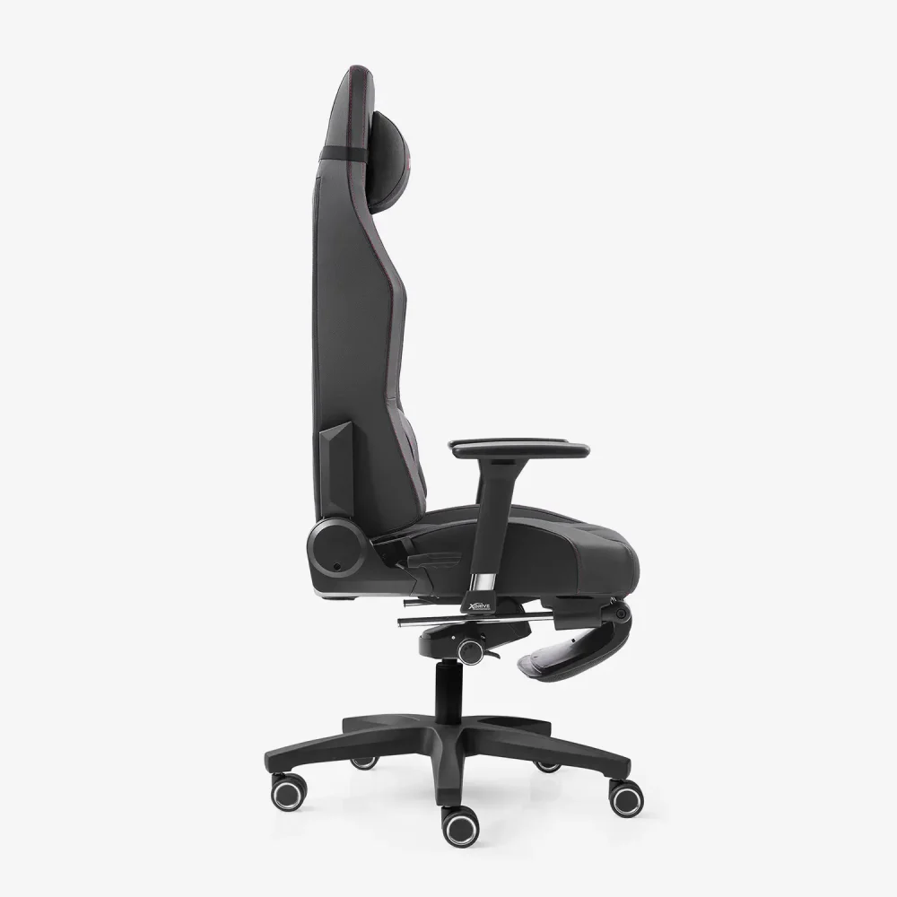 xDrive FIRTINA Feet Extension Proffessional Gaming Chair Black/Black - 5