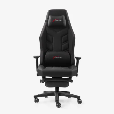 xDrive FIRTINA Feet Extension Proffessional Gaming Chair Black/Black - 2