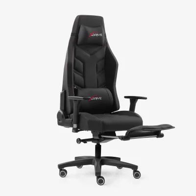 xDrive FIRTINA Feet Extension Proffessional Gaming Chair Black/Black - 3