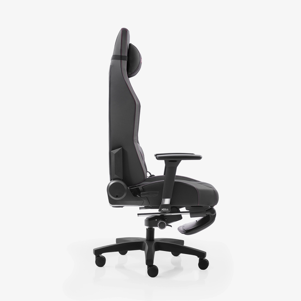 xDrive FIRTINA Massage Foot Extension Proffessional Gaming Chair Black/Black - 3