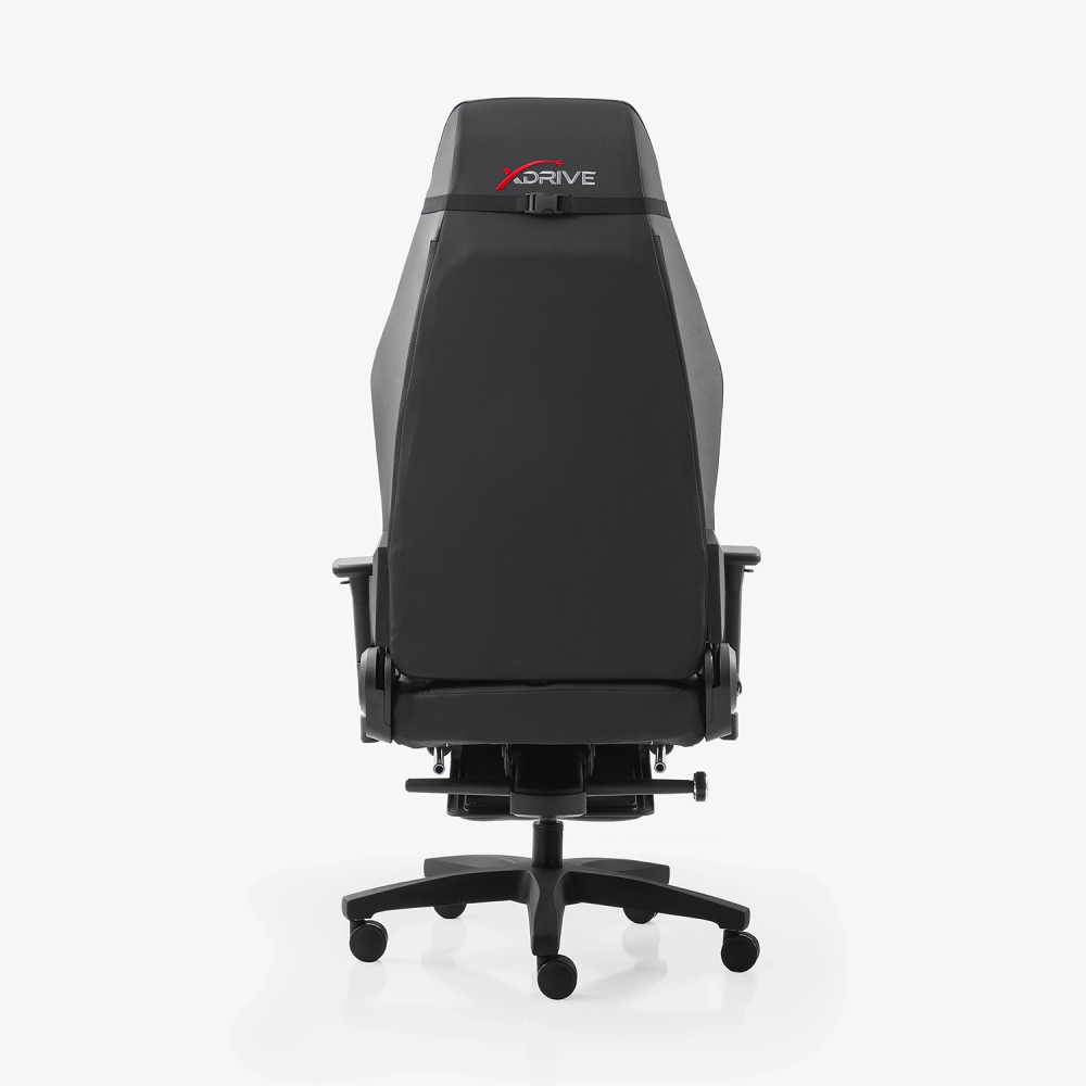xDrive FIRTINA Massage Foot Extension Proffessional Gaming Chair Black/Black - 7