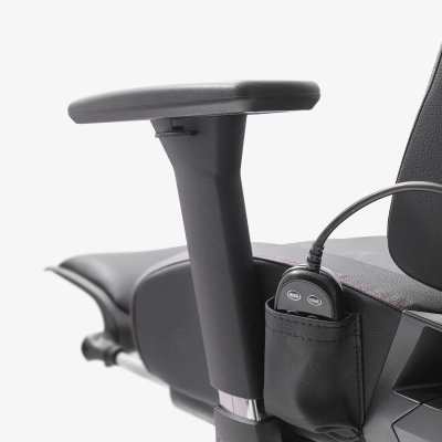 xDrive FIRTINA Massage Foot Extension Proffessional Gaming Chair Black/Black - 11