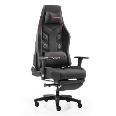 xDrive FIRTINA Massage Foot Extension Proffessional Gaming Chair Black/Black - xDrive