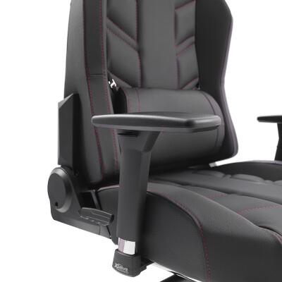 xDrive FIRTINA Massage Foot Extension Proffessional Gaming Chair Black/Black - 9