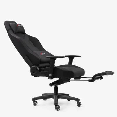 xDrive FIRTINA Massage Foot Extension Proffessional Gaming Chair Black/Black - 7