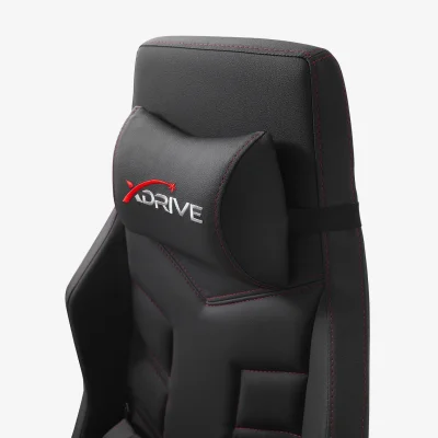 xDrive FIRTINA Massage Foot Extension Proffessional Gaming Chair Black/Black - 8