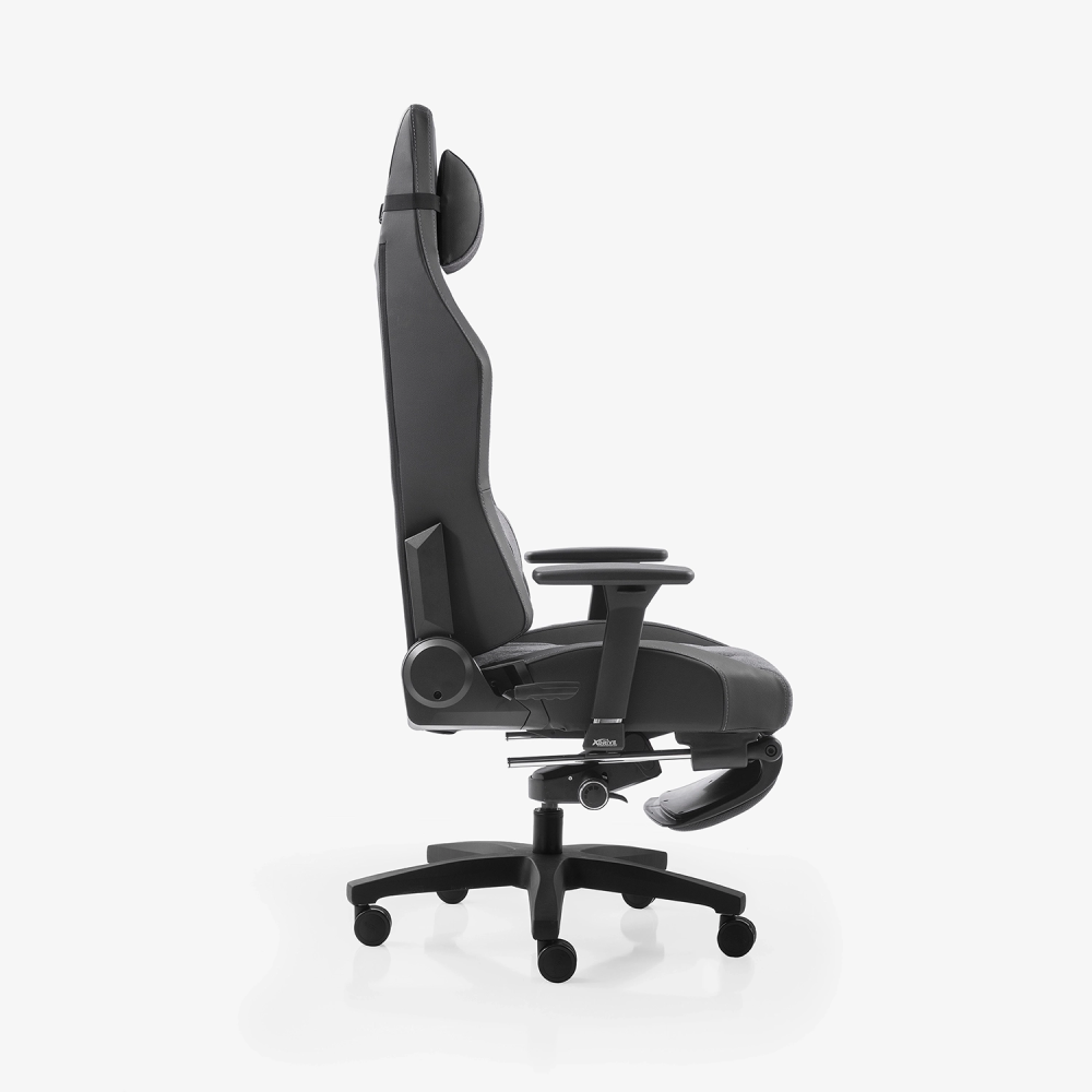 xDrive Fırtına Professional Gaming Chair Fabric Gray/Black with Foot Extensions - 3