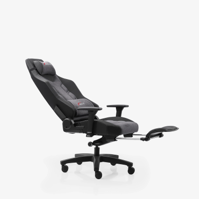 xDrive Fırtına Professional Gaming Chair Fabric Gray/Black with Foot Extensions - 7