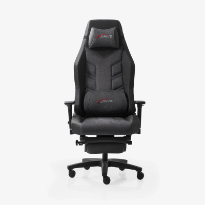 xDrive Fırtına Professional Gaming Chair Fabric Gray/Black with Foot Extensions - 2