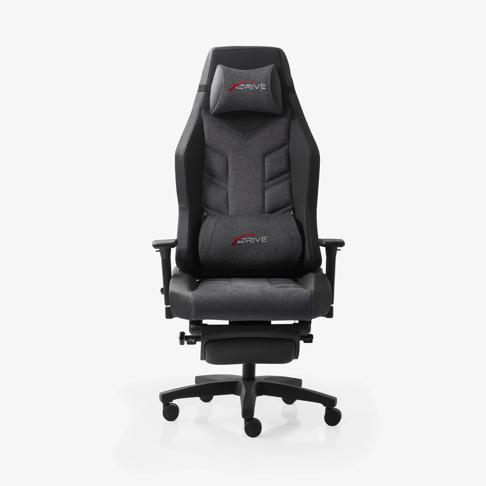 xDrive Fırtına Professional Gaming Chair Fabric Gray/Black with Foot Extensions - 2