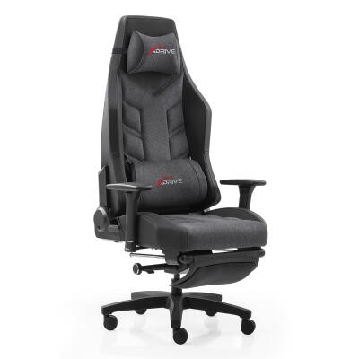 xDrive Fırtına Professional Gaming Chair Fabric Gray/Black with Feet Extension - 3