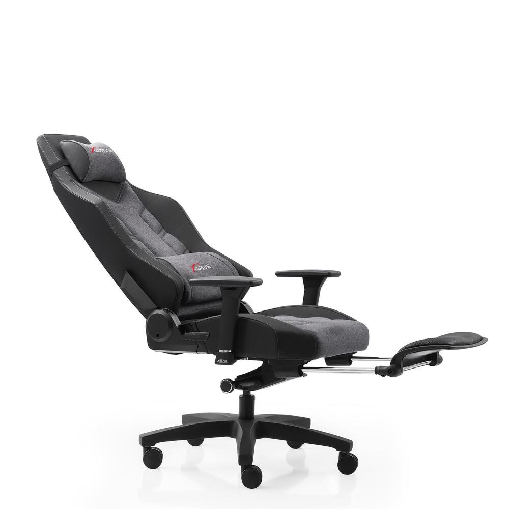 xDrive Fırtına Professional Gaming Chair Fabric Gray/Black with Feet Extension - 7
