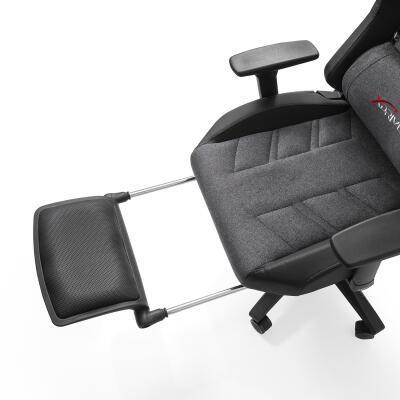 xDrive Fırtına Professional Gaming Chair Fabric Gray/Black with Feet Extension - 8
