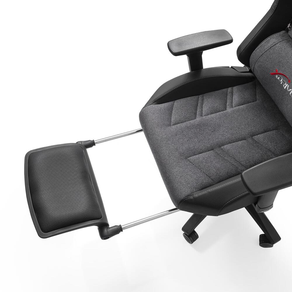 xDrive Fırtına Professional Gaming Chair Fabric Gray/Black with Feet Extension - 8