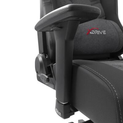 xDrive Fırtına Professional Gaming Chair Fabric Gray/Black with Feet Extension - 10