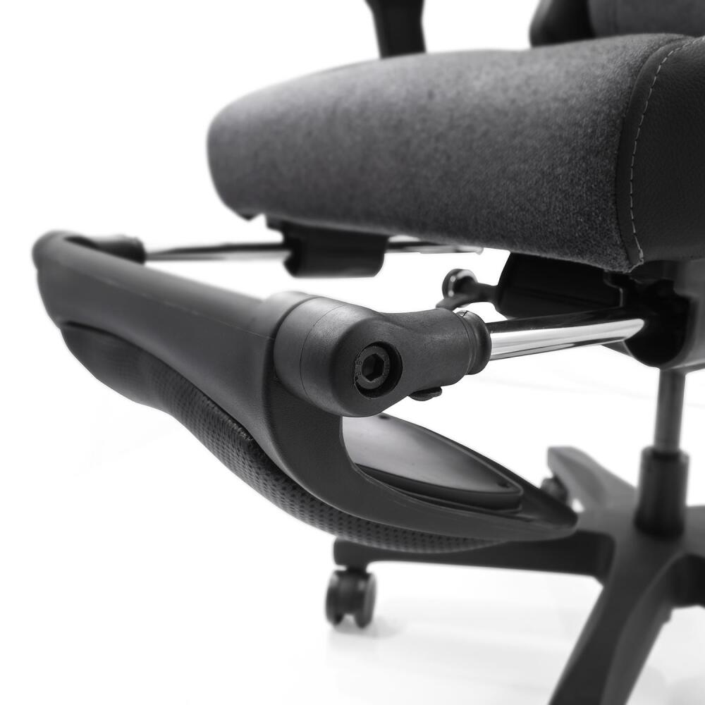 xDrive Fırtına Professional Gaming Chair Fabric Gray/Black with Feet Extension - 11