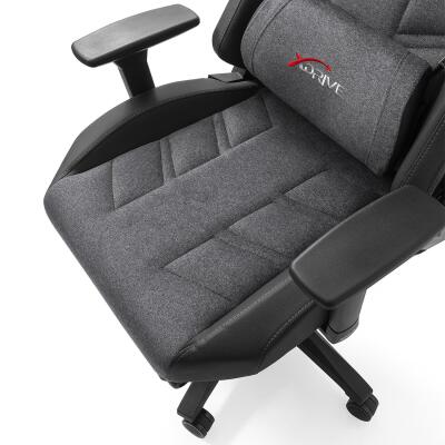 xDrive Fırtına Professional Gaming Chair Fabric Gray/Black with Feet Extension - 14
