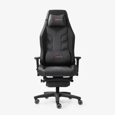 xDrive Fırtına Professional Gaming Chair Fabric Gray/Black with Feet Extension - 2