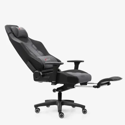 xDrive Fırtına Professional Gaming Chair Fabric Gray/Black with Feet Extension - 7