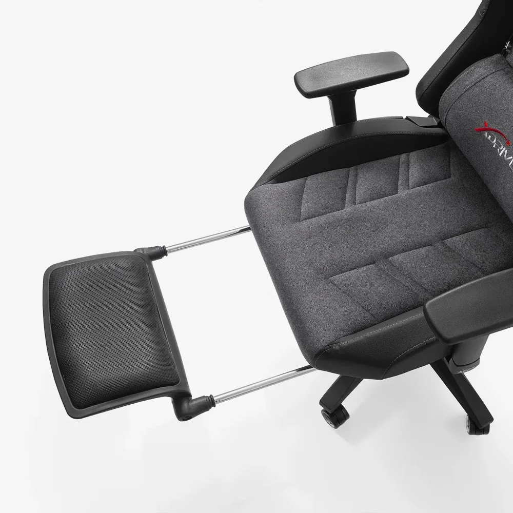 xDrive Fırtına Professional Gaming Chair Fabric Gray/Black with Feet Extension - 12
