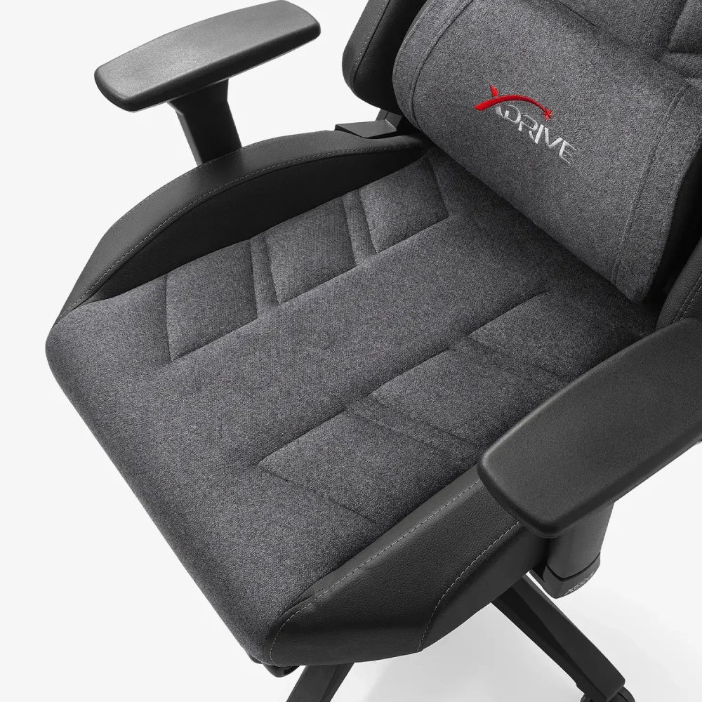 xDrive Fırtına Professional Gaming Chair Fabric Gray/Black with Feet Extension - 10