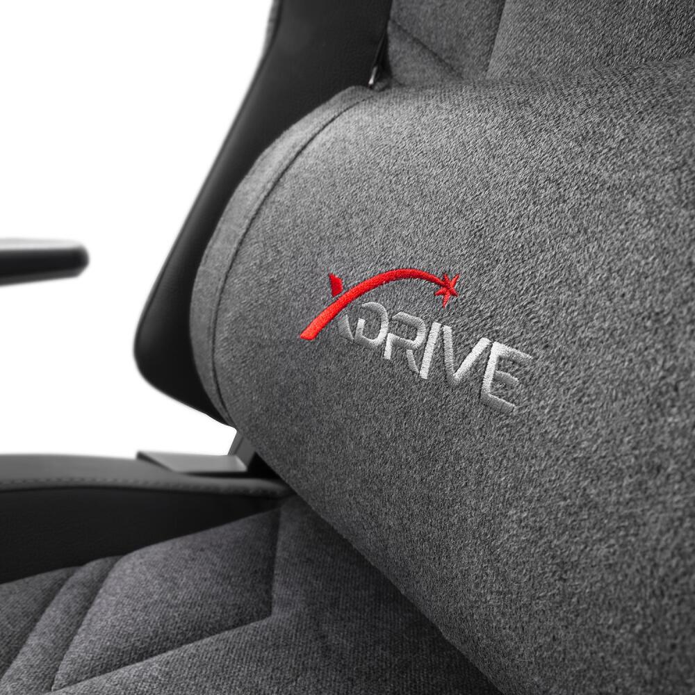 xDrive Fırtına Profesyonel Oyuncu Koltuğu Ayak Uzatmalı Kumaş Gri - 15