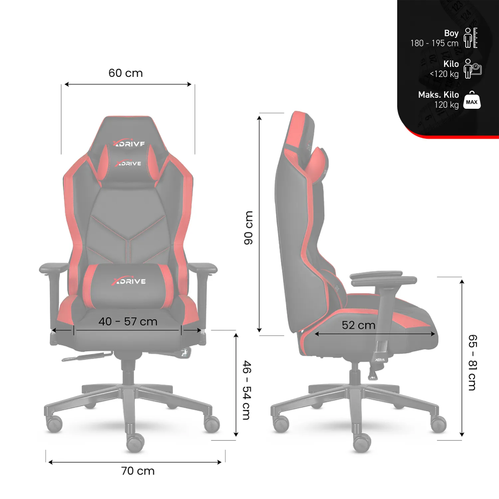 xDrive KASIRGA Professional Gaming Chair Green/Black - 10